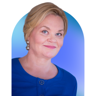 Cristina Andersson puhujana Kuopiossa. DIGIÄ JA TEKNOLOGIOO Kuopion Musiikkikeskus. Kuopio 2027.